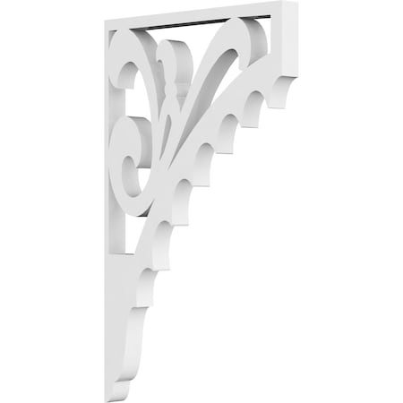 Ekena Millwork Genova Architectural Grade PVC Bracket, 5/8"W X 6"D X 10"H BKTP01X06X10GE